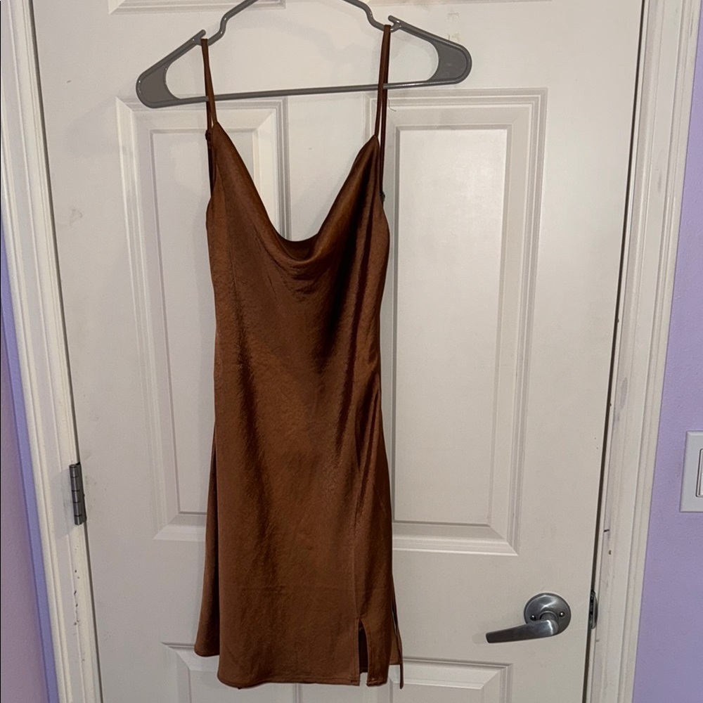 Princess Polly Copper Backless Dress